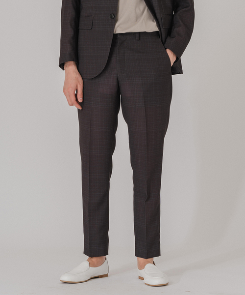 EDIFICE（エディフィス）の「”吸汗＆速乾”EVALET メッシュ チェック イージースラックス（スラックス・メンズ・ライトグレー/ブラウン/チャコールグレー・SMALL/X-LARGE/MEDIUM/LARGE）」の18枚目の写真