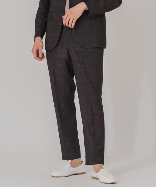 EDIFICE（エディフィス）の「”吸汗＆速乾”EVALET メッシュ チェック イージースラックス（スラックス・メンズ・ライトグレー/ブラウン/チャコールグレー・SMALL/X-LARGE/MEDIUM/LARGE）」の10枚目の写真