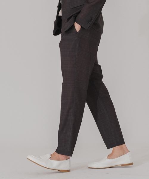 EDIFICE（エディフィス）の「”吸汗＆速乾”EVALET メッシュ チェック イージースラックス（スラックス・メンズ・ライトグレー/ブラウン/チャコールグレー・SMALL/X-LARGE/MEDIUM/LARGE）」の11枚目の写真