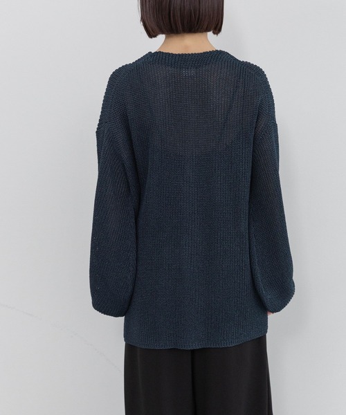 e/rm(イーアールエム)の「【e/rm】ワシニットVネックカーディガン(カーディガン/ボレロ・レディース・オフホワイト/チャコールグレー/ネイビー/イエロー系その他・FREE)」の13枚目の写真