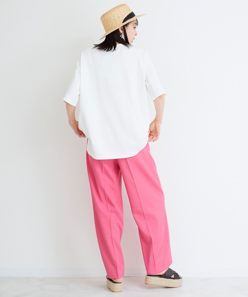 Narcissus（ナルシス）の「刺繍ロゴTシャツ（Tシャツ/カットソー・レディース・ブラック/ホワイト・FREE）」の4枚目の写真