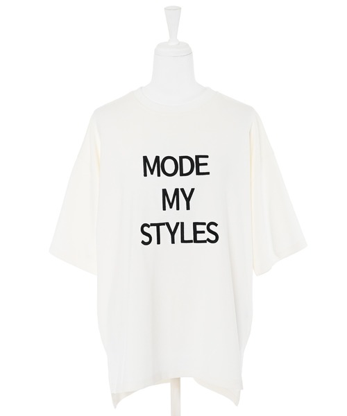 Narcissus（ナルシス）の「刺繍ロゴTシャツ（Tシャツ/カットソー・レディース・ブラック/ホワイト・FREE）」の7枚目の写真