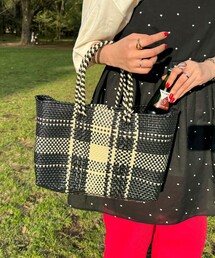 fredy emue | 【Moon Bird/ムーンバード】ワイドシェイプメルカドバッグ(トートバッグ)