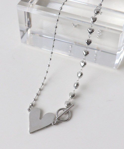 ハートプレートマンテルネックレス（ネックレス）｜Three Four Time