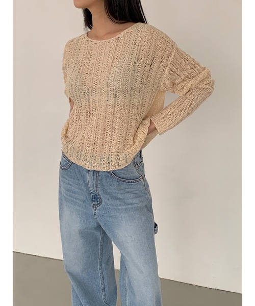 【DIDOT.】クロップド クロッシェニット（ニット/セーター）｜Didot.showroom（ディドット ショールーム）