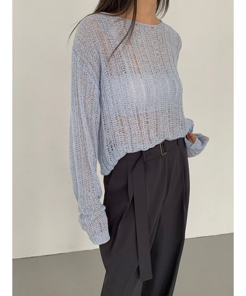 【DIDOT.】クロップド クロッシェニット（ニット/セーター）｜Didot.showroom（ディドット ショールーム）