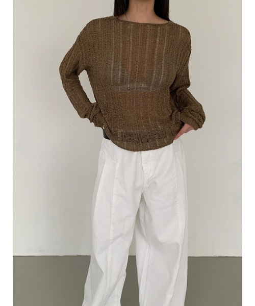 【DIDOT.】クロップド クロッシェニット（ニット/セーター）｜Didot.showroom（ディドット ショールーム）