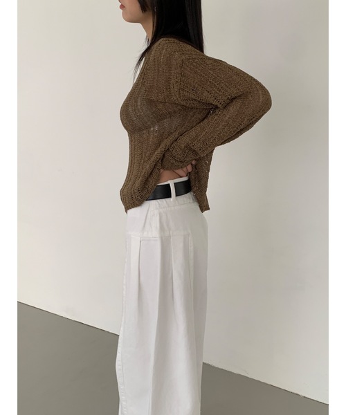 【DIDOT.】クロップド クロッシェニット（ニット/セーター）｜Didot.showroom（ディドット ショールーム）