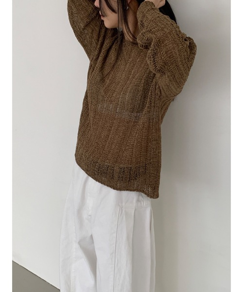 【DIDOT.】クロップド クロッシェニット（ニット/セーター）｜Didot.showroom（ディドット ショールーム）