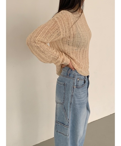 【DIDOT.】クロップド クロッシェニット（ニット/セーター）｜Didot.showroom（ディドット ショールーム）