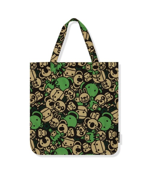 A BATHING APE（アベイシングエイプ）の「ALL FRIENDS BABYILO PUSH DOLL ECO BAG（ショルダーバッグ・メンズ・グリーン・FREE）」の5枚目の写真