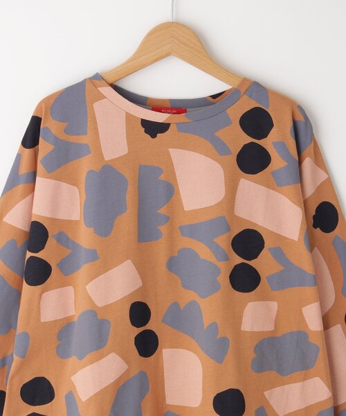 &Bridge(アンドブリッジ)の「POU DOU DOU(プードゥドゥ) 総柄プルオーバー(Tシャツ/カットソー・レディース・ターコイズブルー系9・02)」の4枚目の写真