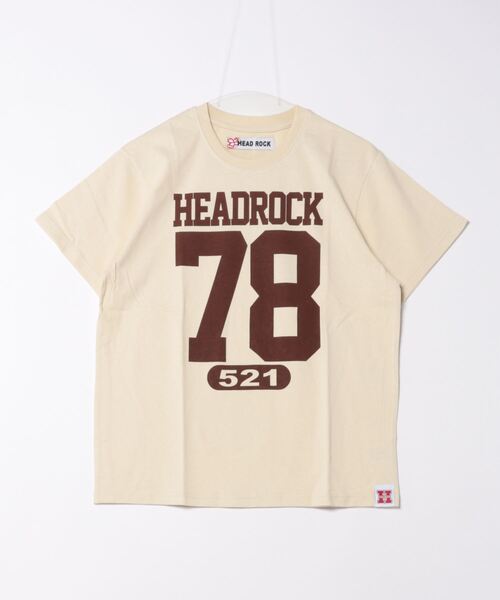 HEAD ROCK(ヘッドロック)の「HEADROCK/ヘッドロック 半袖Tシャツ(大人)(Tシャツ/カットソー・レディース・スミクロ/オートミール/ベージュ/ネイビー・165/175/185)」の1枚目の写真