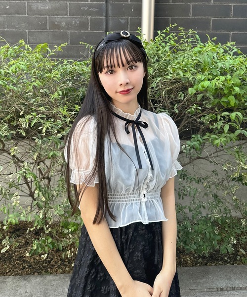 Honey Cinnamon(ハニーシナモン)の「セパレートフリルワンピースセットアップ(ワンピース・レディース・ブラック/ホワイト・FREE)」の20枚目の写真
