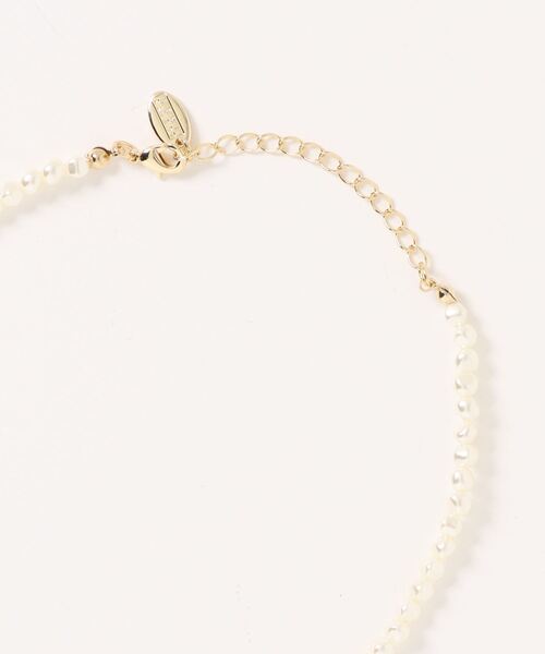 LOWRYS FARM（ローリーズファーム）の「ヘンケイパール＊リボンネックレス　 123573（ネックレス・レディース・シルバー/ゴールド・FREE）」の3枚目の写真