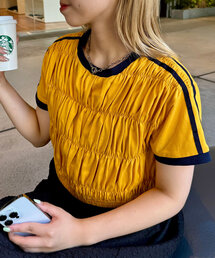 CIAOPANIC | シャーリングリンガーTシャツ(Tシャツ/カットソー)