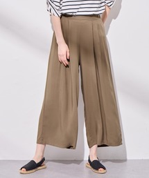 接触冷感美脚ワイドパンツ