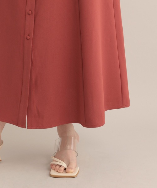 Andemiu（アンデミュウ）の「ソデシアーシャツワンピース7分袖131031（ワンピース・レディース・オレンジ/グリーン/アイボリー/ネイビー・FREE）」の17枚目の写真