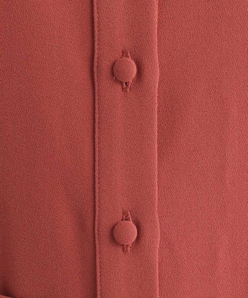 Andemiu（アンデミュウ）の「ソデシアーシャツワンピース7分袖131031（ワンピース・レディース・オレンジ/グリーン/アイボリー/ネイビー・FREE）」の15枚目の写真