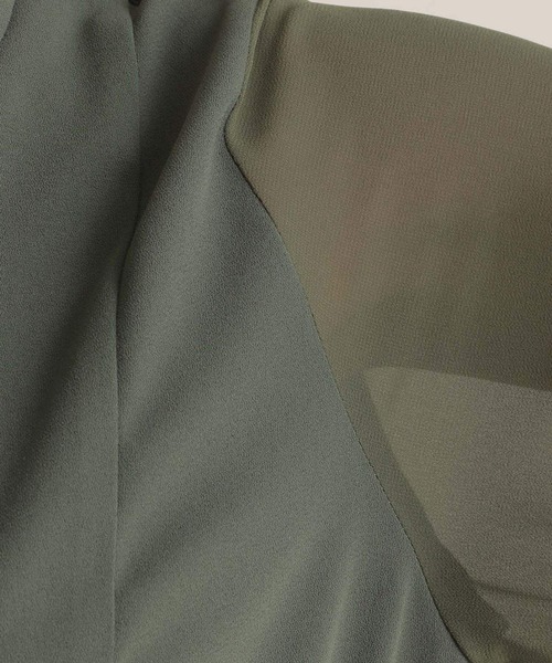 Andemiu（アンデミュウ）の「ソデシアーシャツワンピース7分袖131031（ワンピース・レディース・オレンジ/グリーン/アイボリー/ネイビー・FREE）」の12枚目の写真