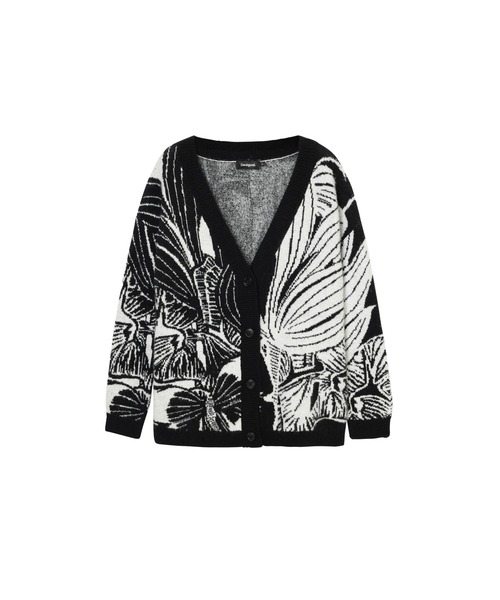 Desigual（デシグアル）の「グランジ ヘビーゲージカーデジャケット（ニット/セーター・レディース・ブラック・S/M/L）」の4枚目の写真