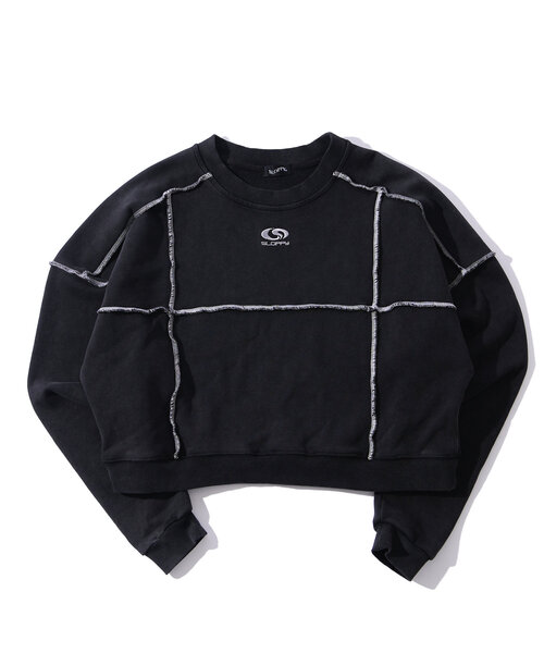 WHO'S WHO gallery(フーズフーギャラリー)の「【SLOPPY/スロッピー】リンキングクルースウェット(スウェット・レディース・チャコールグレー/ライトグレー/ネイビー/グレー・FREE)」の16枚目の写真