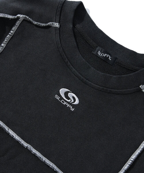 WHO'S WHO gallery(フーズフーギャラリー)の「【SLOPPY/スロッピー】リンキングクルースウェット(スウェット・レディース・チャコールグレー/ライトグレー/ネイビー/グレー・FREE)」の18枚目の写真