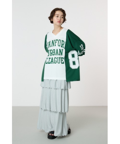 RODEO CROWNS WIDE BOWL(ロデオクラウンズワイドボウル)の「カスタムフットボールゲームシャツ(Tシャツ/カットソー・レディース・レッド系その他/グリーン系その他/ブルー系その他/ブラック系その他・FREE)」の5枚目の写真