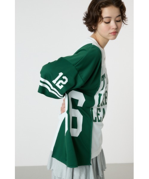 RODEO CROWNS WIDE BOWL(ロデオクラウンズワイドボウル)の「カスタムフットボールゲームシャツ(Tシャツ/カットソー・レディース・レッド系その他/グリーン系その他/ブルー系その他/ブラック系その他・FREE)」の8枚目の写真