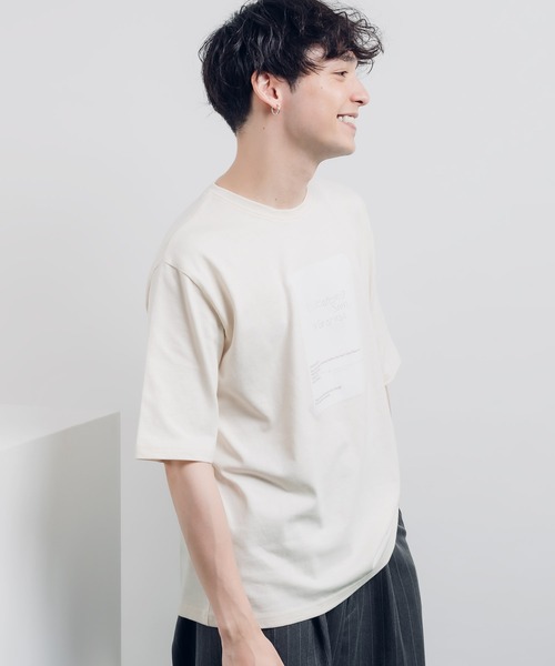 MUHET(ミュエータ)の「テープ貼り付けTシャツ(Tシャツ/カットソー・レディース・ネイビー/アイボリー・MEDIUM/X-LARGE)」の18枚目の写真