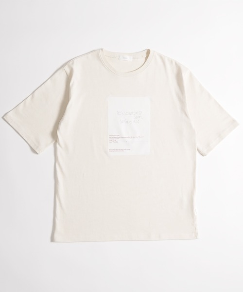 MUHET(ミュエータ)の「テープ貼り付けTシャツ(Tシャツ/カットソー・レディース・ネイビー/アイボリー・MEDIUM/X-LARGE)」の11枚目の写真