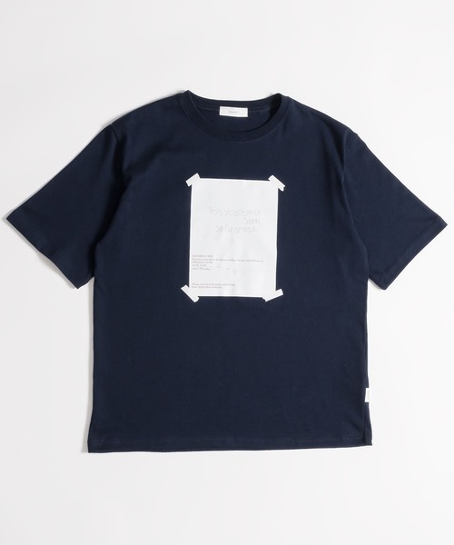MUHET(ミュエータ)の「テープ貼り付けTシャツ(Tシャツ/カットソー・レディース・ネイビー/アイボリー・MEDIUM/X-LARGE)」の21枚目の写真