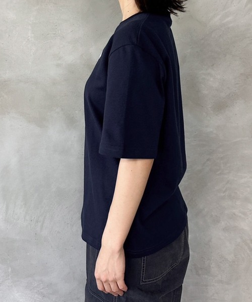 MUHET(ミュエータ)の「テープ貼り付けTシャツ(Tシャツ/カットソー・レディース・ネイビー/アイボリー・MEDIUM/X-LARGE)」の6枚目の写真