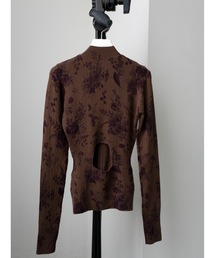 Katrin TOKYO | back open printed rib knit(ニット/セーター)