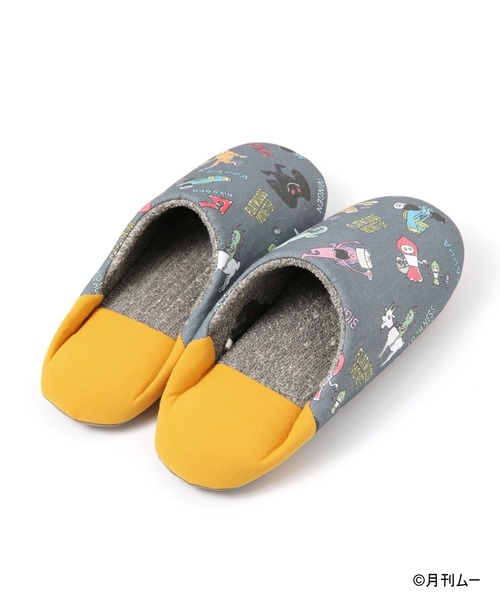 niko and...(ニコアンド)の「【月刊ムー】コラボ 総柄ルームシューズ(ルームシューズ/スリッパ・レディース・グレー・LARGE/MEDIUM)」の5枚目の写真