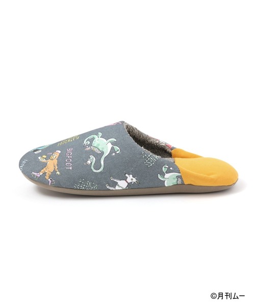 niko and...(ニコアンド)の「【月刊ムー】コラボ 総柄ルームシューズ(ルームシューズ/スリッパ・レディース・グレー・LARGE/MEDIUM)」の15枚目の写真