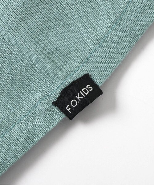 F.O.KIDS（エフオーキッズ）の「【セットアップ可】刺繍オープンカラーシャツ（シャツ/ブラウス・キッズ・ブルー/チャコール/ベージュ・120/140/95/100/110/130/150/80/90）」の8枚目の写真