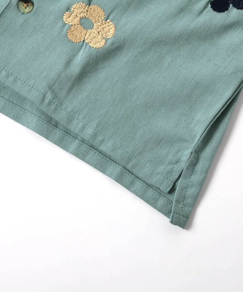 F.O.KIDS（エフオーキッズ）の「【セットアップ可】刺繍オープンカラーシャツ（シャツ/ブラウス・キッズ・ブルー/チャコール/ベージュ・120/140/95/100/110/130/150/80/90）」の9枚目の写真