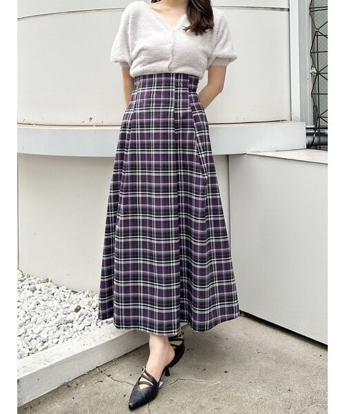 MERCURYDUO(マーキュリーデュオ)の「2WAYキーネックミニシャギーコンパクトカーディガン(カーディガン/ボレロ・レディース・アイボリー/ピンク/レッド/ダークブラウン/ラベンダー・FREE)」の16枚目の写真