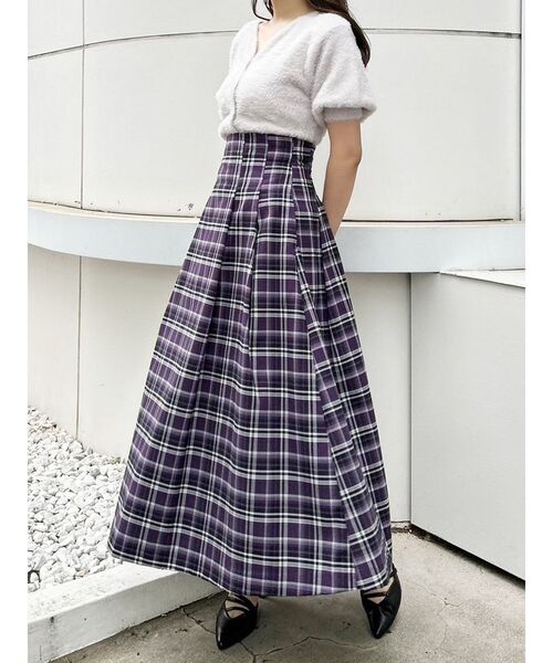 MERCURYDUO(マーキュリーデュオ)の「2WAYキーネックミニシャギーコンパクトカーディガン(カーディガン/ボレロ・レディース・アイボリー/ピンク/レッド/ダークブラウン/ラベンダー・FREE)」の17枚目の写真