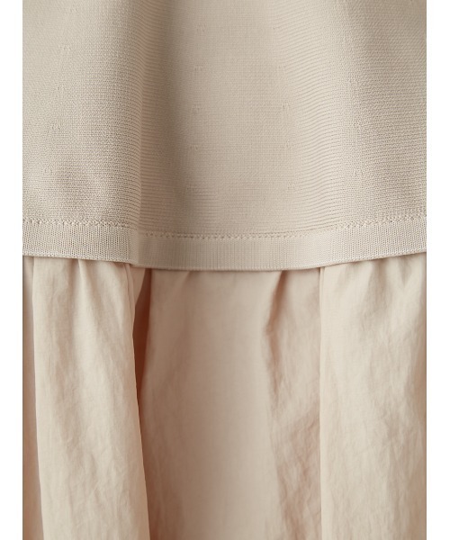 FRAY I.D フレイアイディー タフタコンビニットワンピース タフタコンビ ニットワンピース（ワンピース）｜FRAY I.D