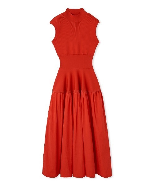 FRAY I.D フレイアイディー タフタコンビニットワンピース タフタコンビ ニットワンピース（ワンピース）｜FRAY I.D