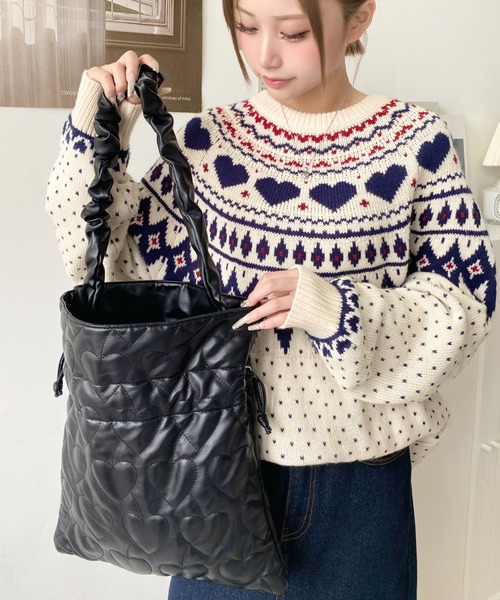 【美品】メゾンドリーファー x LeSportsac 巾着トート キルティング 美品】レスポートサック✖️ メゾンドリーファー コラボ 巾着