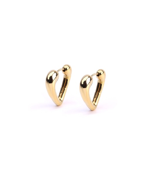 LHME “Moment”ハートフープピアス/サージカルステンレス316L（金属アレルギー対応）（ピアス（両耳用））｜LHME（エルエイチエムイー）