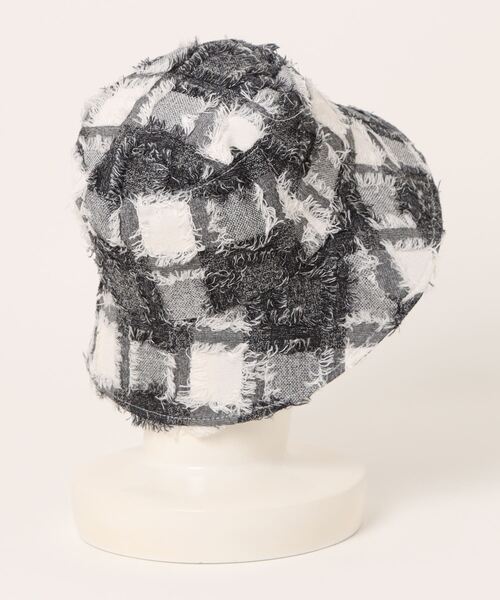 tone(トーン)の「pur chouchou/フリンジ デザイン バケットハット P4316(ハット・レディース・その他1/アイボリー/ブラック・FREE)」の11枚目の写真