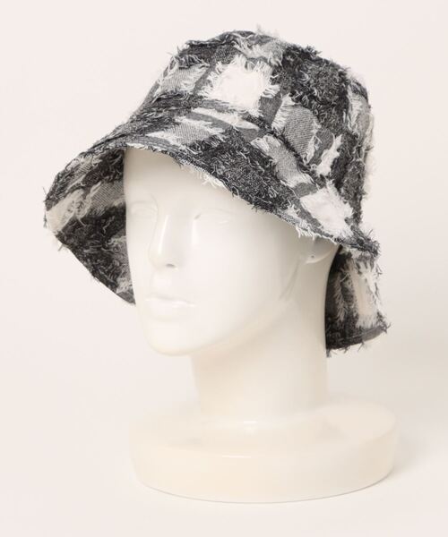 tone(トーン)の「pur chouchou/フリンジ デザイン バケットハット P4316(ハット・レディース・その他1/アイボリー/ブラック・FREE)」の10枚目の写真