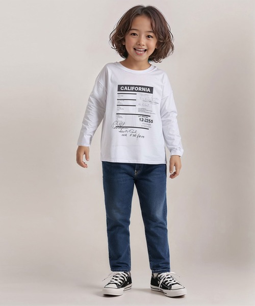 Mac-House(マックハウス)の「【 ボーイズ 】 メッセージ プリント長袖Tシャツ ロンT 綿100% ネームタグ付き(Tシャツ/カットソー・キッズ・ブラック/ホワイト・120/130/140/150/160)」の11枚目の写真