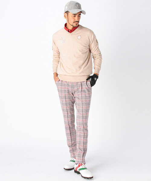 BEAMS GOLF ビームスゴルフパープルレーベルニットパンツチェック