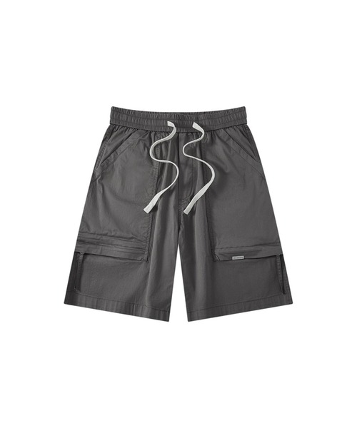 aimoha（アイモハ）の「aimoha outdoor ユニセックス　ウエスト紐付き ショートパンツ ハーフパンツ（その他パンツ・レディース・バーガンディー/カーキ/グレー/ブラック・MEDIUM/X-LARGE/LARGE）」の2枚目の写真