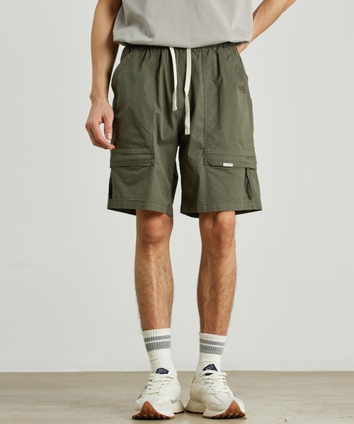 aimoha（アイモハ）の「aimoha outdoor ユニセックス　ウエスト紐付き ショートパンツ ハーフパンツ（その他パンツ・レディース・バーガンディー/カーキ/グレー/ブラック・MEDIUM/X-LARGE/LARGE）」の3枚目の写真